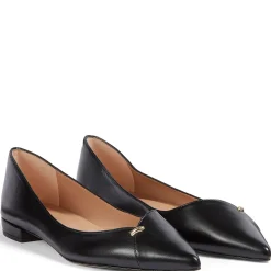 Cally Metal Nugget Leather Flats
