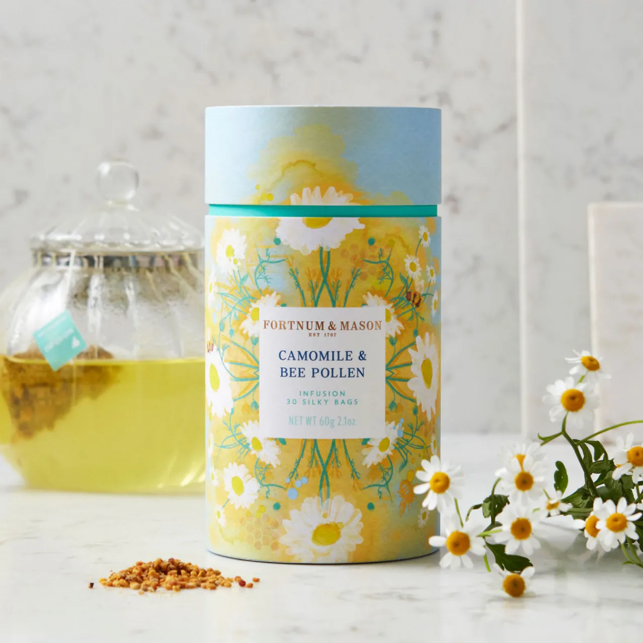 Outlet FORTNUM & MASON Camomile & Bee Pollen Infusion - 30 Silky Bags 60g