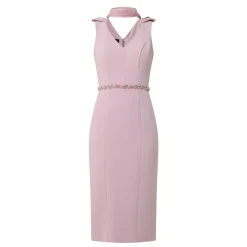 Cape-Sleeve Pencil Dress