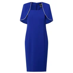 Cape-Sleeve Pencil Dress