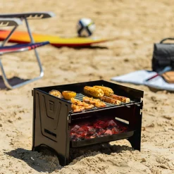 Clearance TRAMONTINA Carbon Steel Flat-Packed Portable BBQ Grill