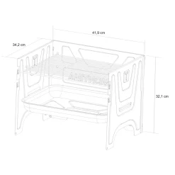 Clearance TRAMONTINA Carbon Steel Flat-Packed Portable BBQ Grill