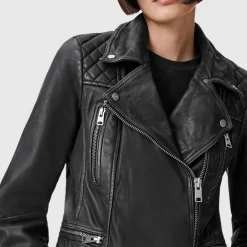 Cargo Leather Biker Jacket
