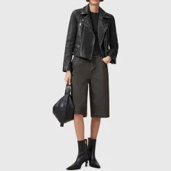 Cargo Leather Biker Jacket