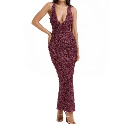 Carina Plunge Floral Dress