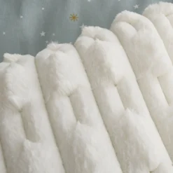 Outlet BIANCA Carved Faux Fur Cushion Cream