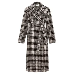 Cassie Check Wrap Coat