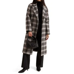 Cassie Check Wrap Coat