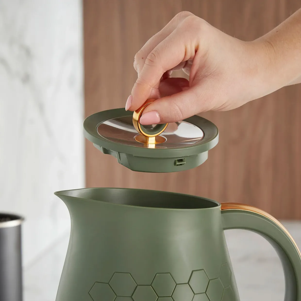 Cassini 1.7L Jug Kettle Olivine