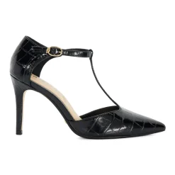 Castered Pointed Toe Stiletto Pumps