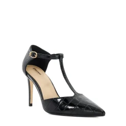 Castered Pointed Toe Stiletto Pumps