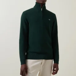 Casual Half-Zip Logo Sweater