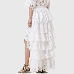 Clearance ALLSAINTS Cavarly Tiered Broderie Anglaise Skirt