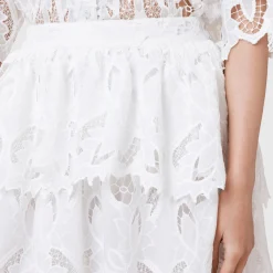 Clearance ALLSAINTS Cavarly Tiered Broderie Anglaise Skirt