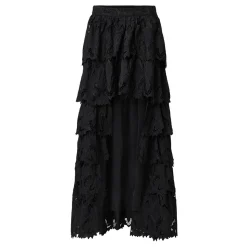 Sale ALLSAINTS Cavarly Tiered Broderie High-Low Skirt