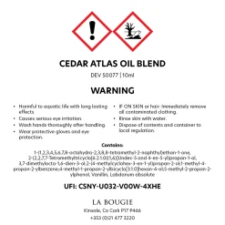 New LA BOUGIE Cedar Atlas Oil Blend 10ml