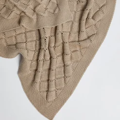 Hot FOXFORD Cellular Cotton Baby Blanket Beige