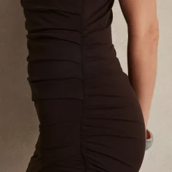 Ceres Ruched Off The Shoulder Mini Dress