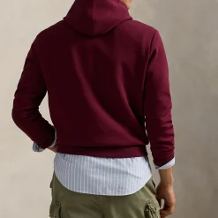 Chain Stitch Logo Drawstring Hoodie