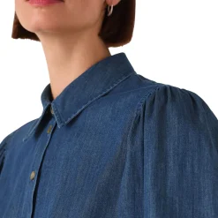 Chambray Pleat Shirt