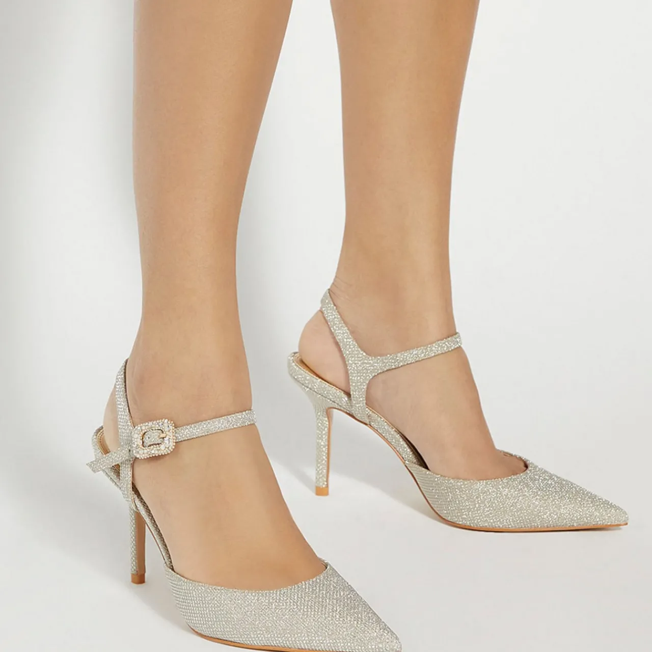 Online DUNE LONDON Channel Buckle Pumps