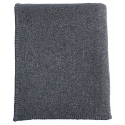 Charcoal Blanket Stitch Throw