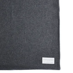 Charcoal Blanket Stitch Throw