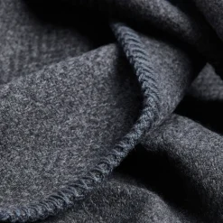 Charcoal Blanket Stitch Throw