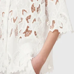 Sale ALLSAINTS Charli Embroidered Lace Shirt