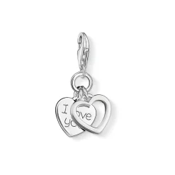 Fashion THOMAS SABO Charm Pendant I Love You Hearts