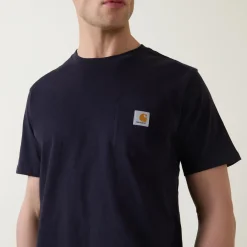 New CARHARTT WIP Chase Logo Pocket T-Shirt
