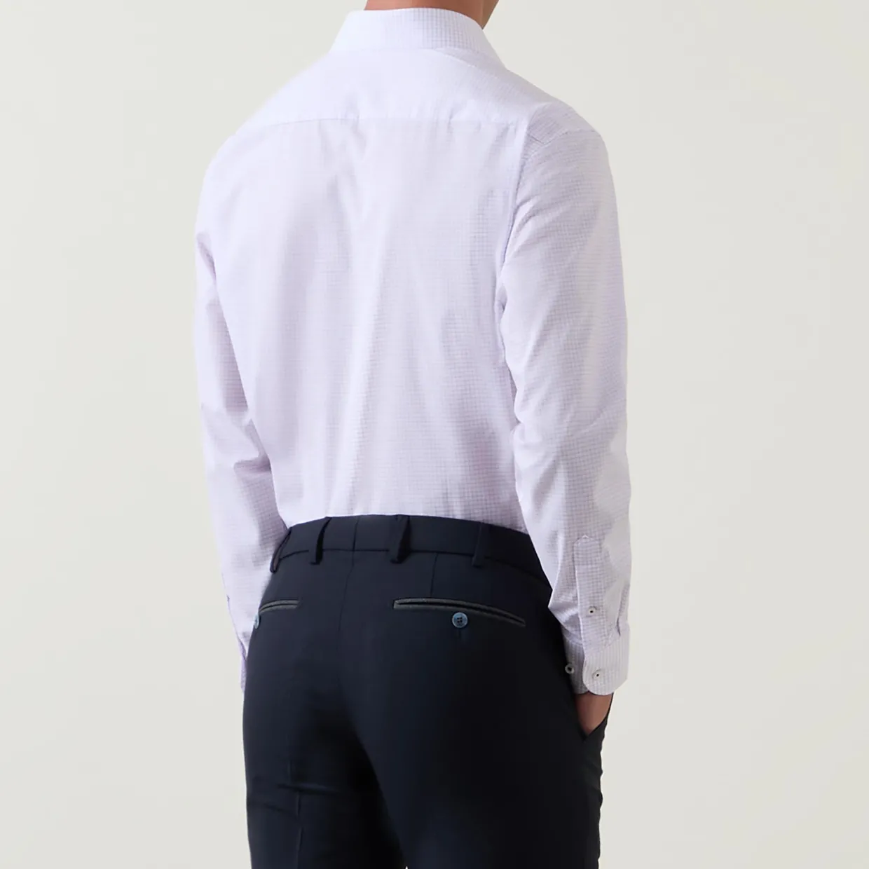 Check Pocket Single-Cuff Shirts