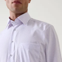 Check Pocket Single-Cuff Shirts
