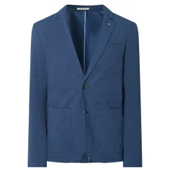 Online SCOTCH & SODA Check Seersucker Single-Breasted Blazer