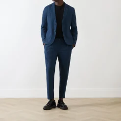 Online SCOTCH & SODA Check Seersucker Single-Breasted Blazer