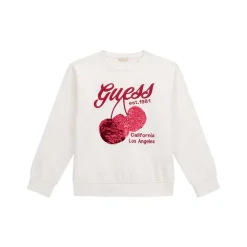 Fashion GUESS Cherry Logo Embellished Sweatshirt