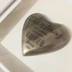 Christening Bronze Framed Plaque