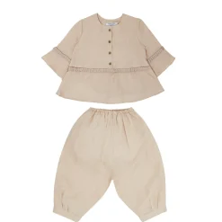 Christening Shirt And Bottoms Set