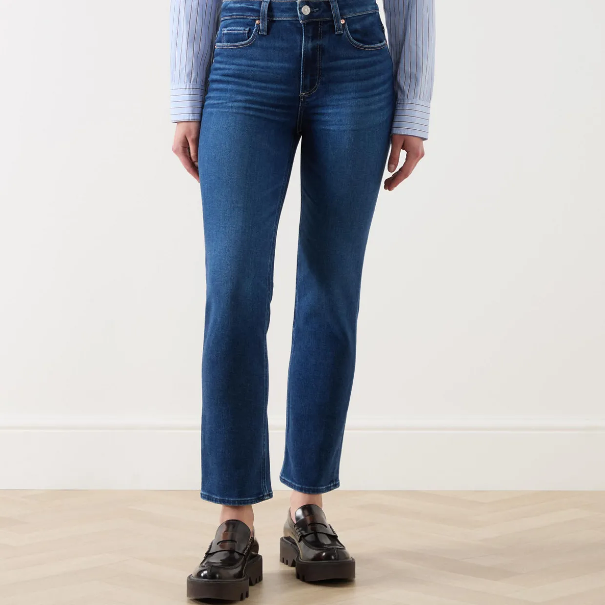 Cindy High-Rise Straight Leg Jeans