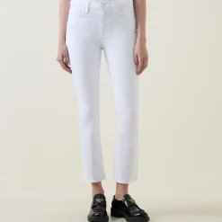 Best PAIGE Cindy Mid-Rise Cropped Straight Leg Jeans