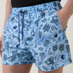 City Daisy Printed Swim Shorts