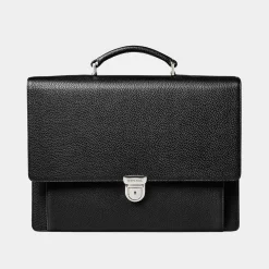 City Grained Leather Briefcase