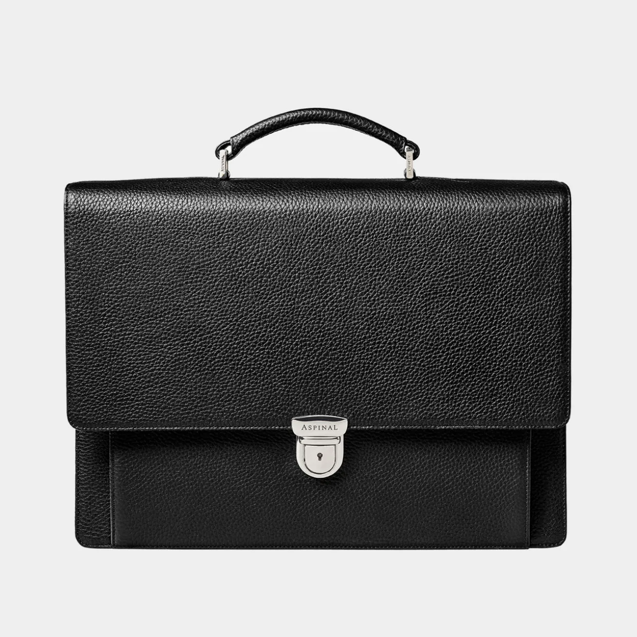 City Grained Leather Briefcase