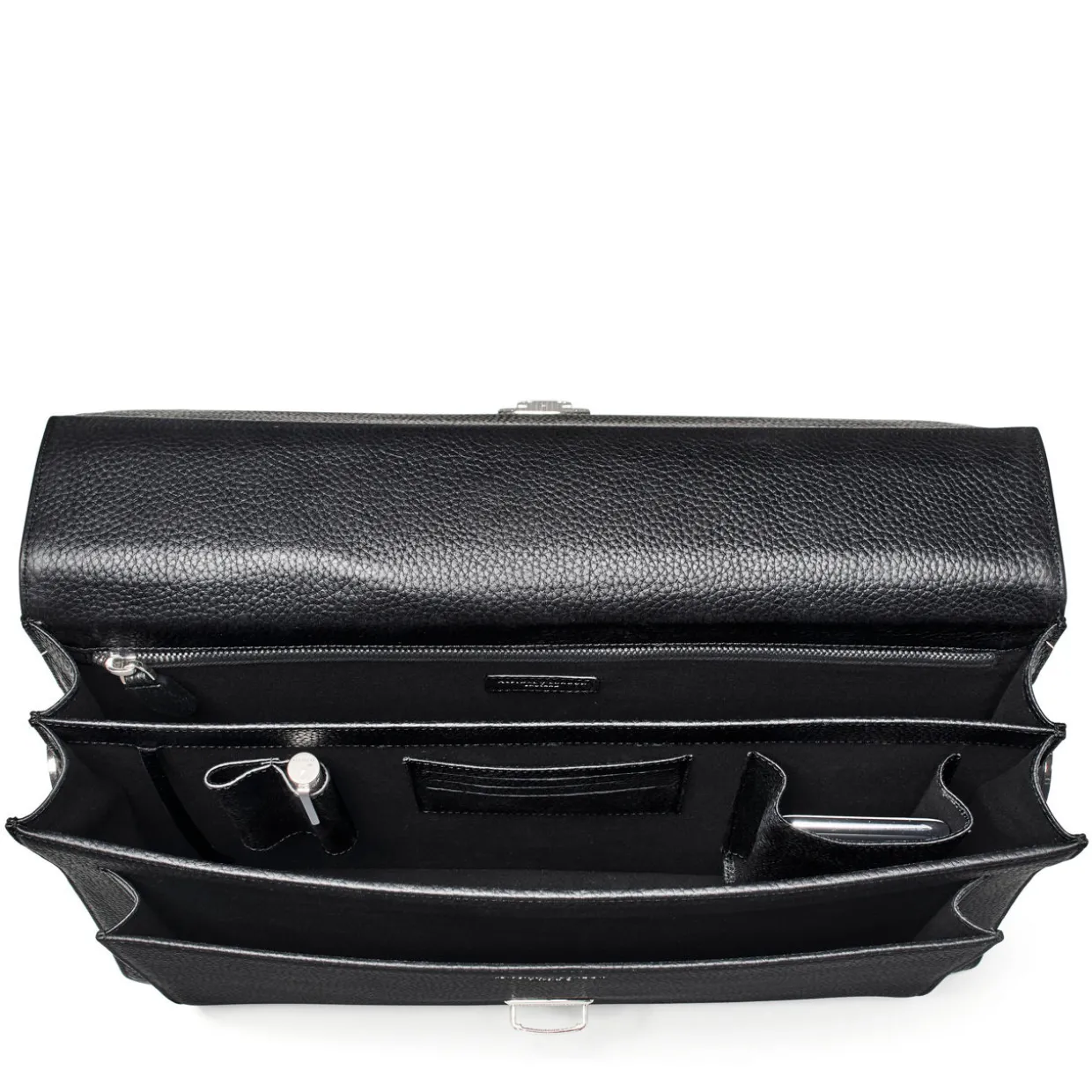 City Grained Leather Briefcase