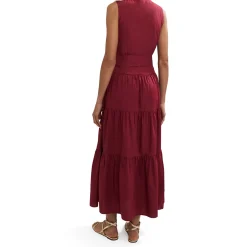 Clarissa Button Front Tiered Dress