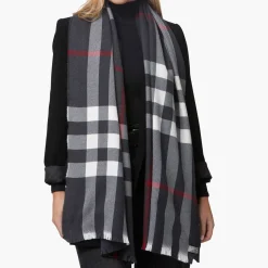 Hot FOXFORD Classic Check Merino Wool Scarf