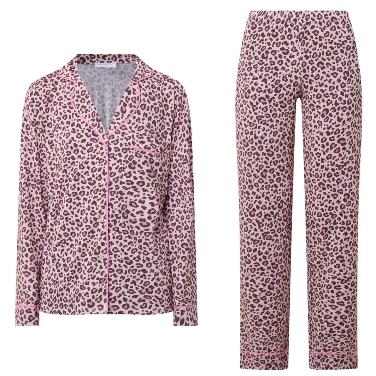 Online STRIPE & STARE Classic Leopard Pyjama Set