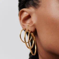 Classic Medium Hoop Earrings