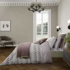 New BEDECK BELFAST Claudia Duvet Set Pink/Green