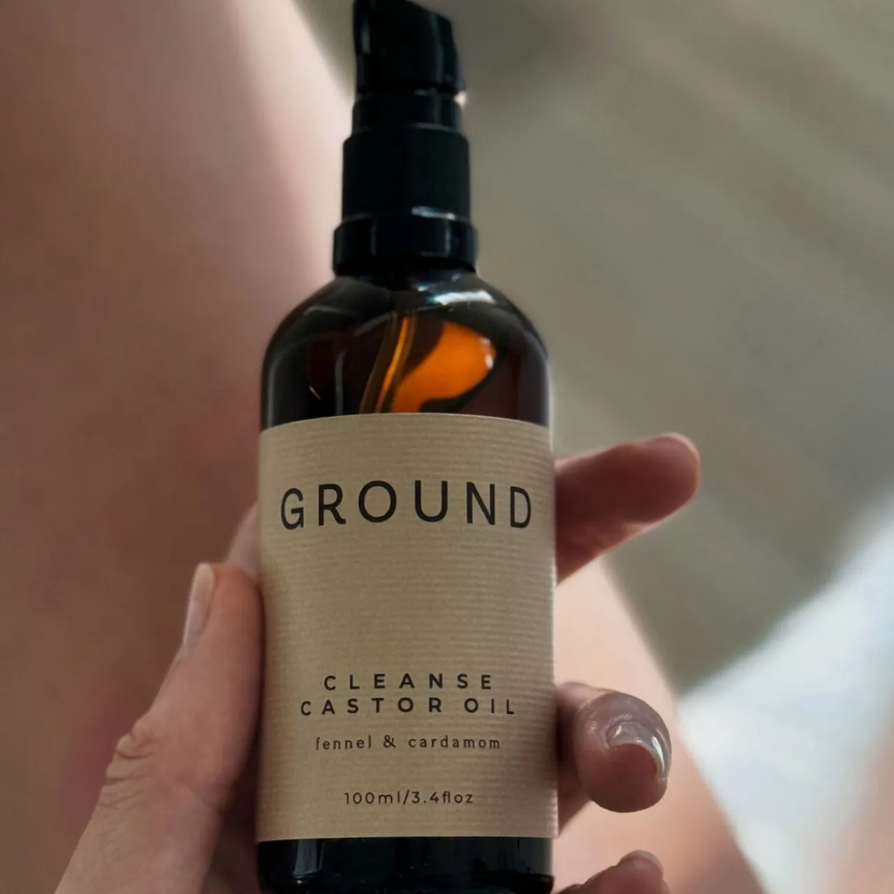 New GROUND Cleanse Castor Oil 100ml